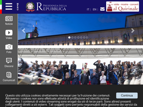 'quirinale.it' screenshot