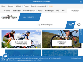 'vaneycksport.com' screenshot