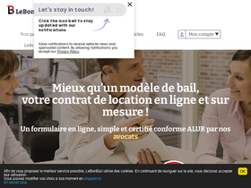 'lebonbail.fr' screenshot