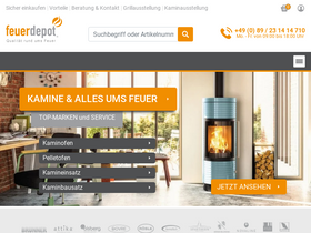 'feuerdepot.de' screenshot