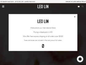 'leolinofficial.com.au' screenshot