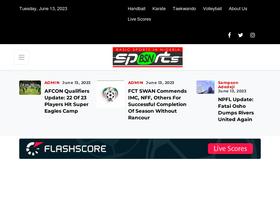 'bsnsports.com.ng' screenshot