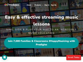 'prodigies.com' screenshot