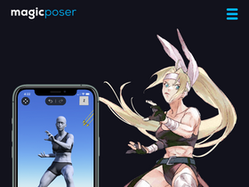 'magicposer.com' screenshot