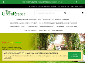 'thegreenreaper.co.uk' screenshot