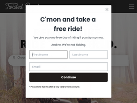'twistedroad.com' screenshot