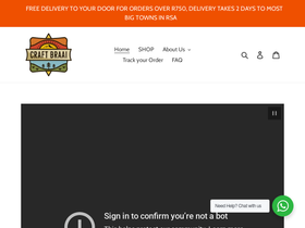 Craftbraai homepage screenshot