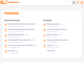 'supermama.lt' screenshot