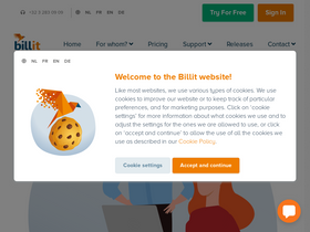'billit.be' screenshot