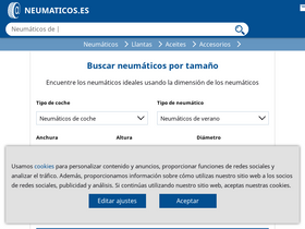 'neumaticos.es' screenshot