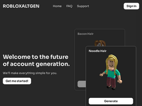 'robloxaltgen.com' screenshot