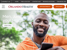 'orlandohealth.com' screenshot
