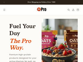 fitprofoods.com homepage screenshot