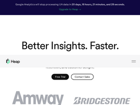 'heapanalytics.com' screenshot