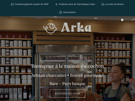 Arka homepage screenshot