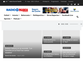 'radiomarcatenerife.com' screenshot
