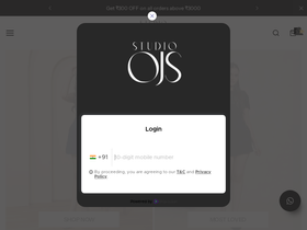 studioojs.com homepage screenshot