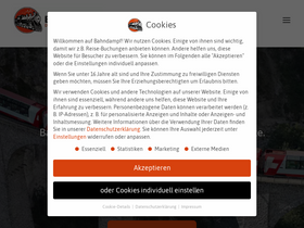 'bahndampf.de' screenshot