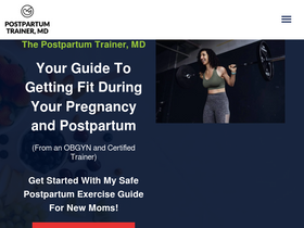 'postpartumtrainer.com' screenshot