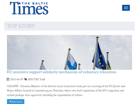 'baltictimes.com' screenshot