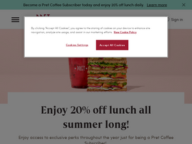 'pret.com' screenshot