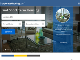 'corporatehousing.com' screenshot