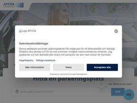 'apcoa.se' screenshot