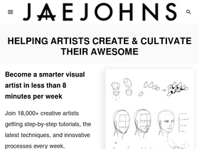 'jaejohns.com' screenshot