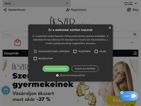 'ekszer-eshop.hu' screenshot