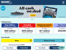 'masslottery.com' screenshot