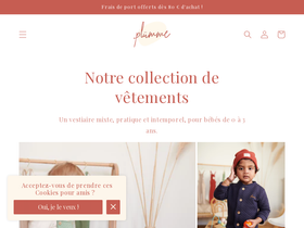 Plumme Paris homepage screenshot