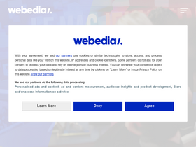 'webedia-group.com' screenshot