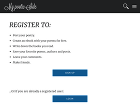 'mypoeticside.com' screenshot