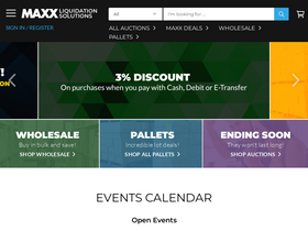 'maxx.ca' screenshot