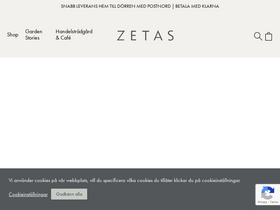'zetas.se' screenshot