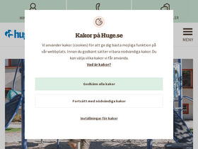 'huge.se' screenshot
