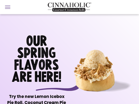 'cinnaholic.com' screenshot