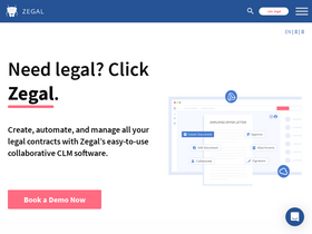 'zegal.com' screenshot