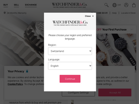 'watchfinder.ch' screenshot