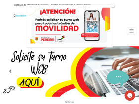 'movilidadpereira.gov.co' screenshot