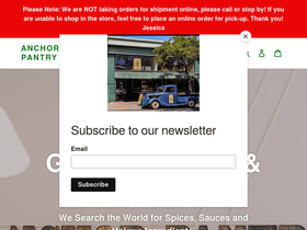 anchorpantry.com homepage screenshot