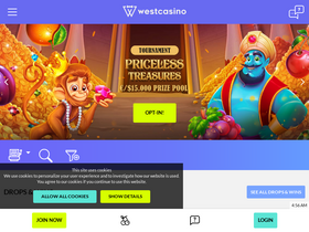 'westcasino.com' screenshot