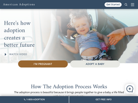 'americanadoptions.com' screenshot