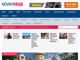 'novinykraje.cz' screenshot