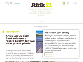 'afrik21.africa' screenshot