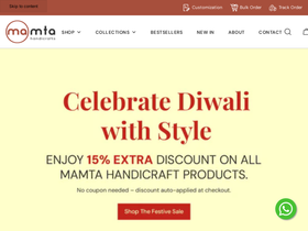 mamtahandicraft.com homepage screenshot