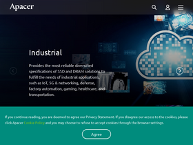 'apacer.com' screenshot