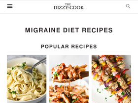 'thedizzycook.com' screenshot