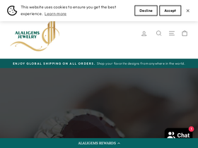 alaligems.com homepage screenshot