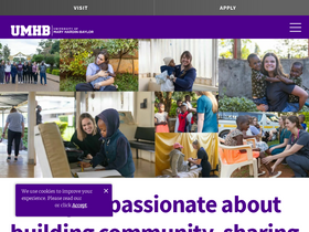 'umhb.edu' screenshot